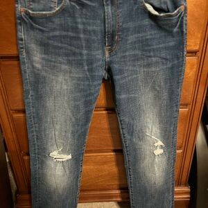 Men's American Eagle Blue Distressed Jeans